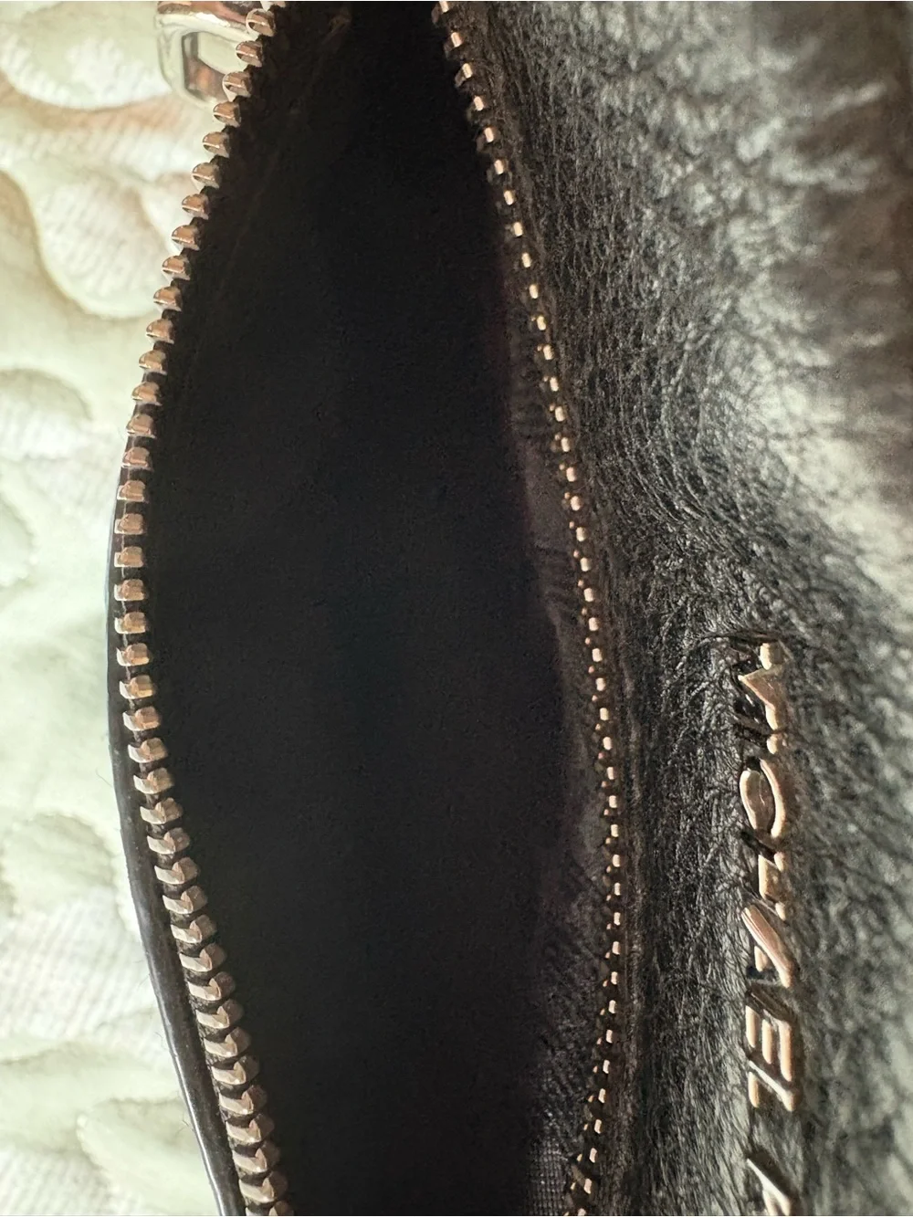 Michael Kors Black Pebbled Leather Crossbody
